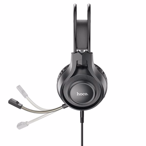 Langalliset kuulokkeet Jack 3,5 mm mikrofonilla W106 musta