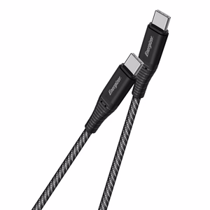 Energizer Ultimate C541CKBK USB-C–USB-C-lataus- ja datakaapeli, 2 m, 100 W, musta