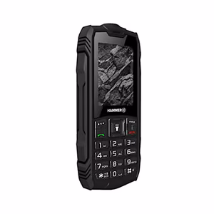 Hammer Rock Black 2.4 " TFT 32 MB Dual SIM Bluetooth 3.0 Main camera resolution 0.3 MP 1800 mAh