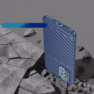 Thunder Case joustava panssaroitu suojus Samsung Galaxy A73 sininen