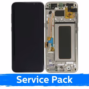 LCD-näyttö Samsung G955 S8 Plus kehyksellä / kultainen / (Service Pack)