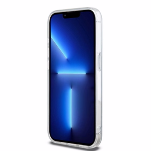 DKNY IML Mono ja Raita MagSafe Suojakuori iPhone 15 Pro:lle - sininen