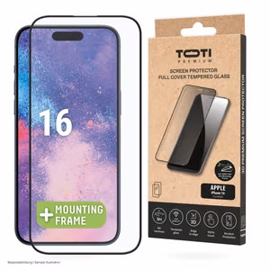 PREMIUM karkaistu näytönsuoja 3D täyspeitto Apple iPhone 16