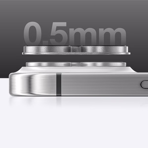 AmazingThing Aviation-Grade Alloy Karkaistu lasi Linssi iPhone 16 Pro / 16 Pro Max Kameran Linssille - harmaa