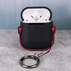 Suojakuori AirPods / AirPods 2 -kuulokkeille punainen