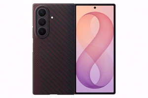 Samsung Carbon Magnet Case for Samsung Galaxy Z Fold 8 Ultra compatible with MagSafe + 2 anti-reflective films - red