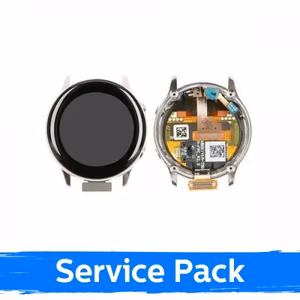 LCD Display Compatible With Samsung Watch Active 40mm With Frame / Silver / (Service Pack)