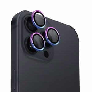 Uniq Optix Alumiininen Kameran Linssisuoja iPhone 16 Pro 6.3 / 16 Pro Max 6.9 Irisoiva Kameralinssilasi Applikaattorilla