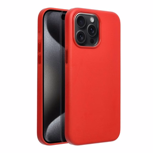 Case Leather Mag Cover (MagSafe) for iPhone 15 Pro Max red