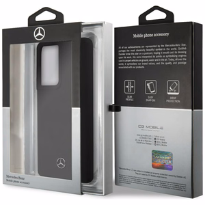 Mercedes Silikoni Line kotelo Samsung Galaxy S21 Ultra - musta