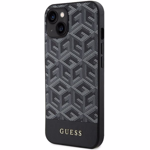 Guess GCube Stripes MagSafe Suojakuori iPhone 15 / 14 / 13:lle - musta