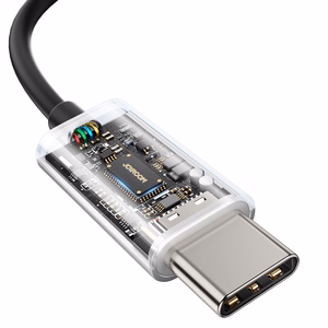 Joyroom TYPE-C Series JR-EC07 USB-C in-ear-kuulokkeet metalli - musta