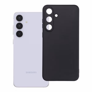 Matt musta Suojakuori Samsung S25 FE:lle