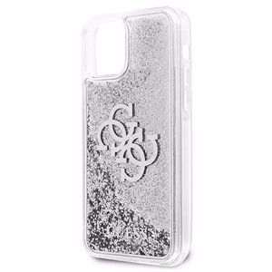 Guess GUHCP12LLG4GSI iPhone 12 Pro Max 6.7" hopea/hopea kovakotelo 4G Big Liquid Glitter, hopea/hopea