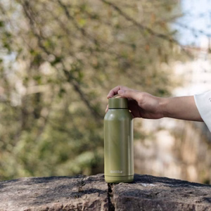 Quokka Solid ruostumattomasta teräksestä valmistettu termospullo, 510 ml, Olive Green
