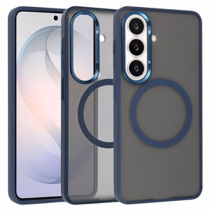 Liavec Soft Case Metal Frame Samsung Galaxy S26 Laivastonsininen