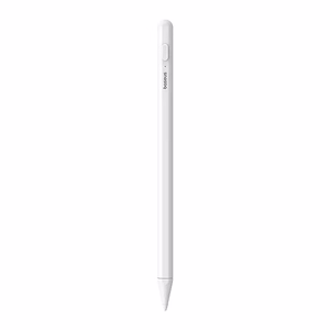 Baseus Smooth Writing 2 Stylus Lite LED-indikaattoreilla kuunvalkoinen (aktiivinen, USB-C kaapeli mukana)