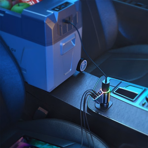Joyroom Fast Car Charger 4in1 USB-A QC3.0 / 2xUSB-C PD 150W Black (JR-CL21)