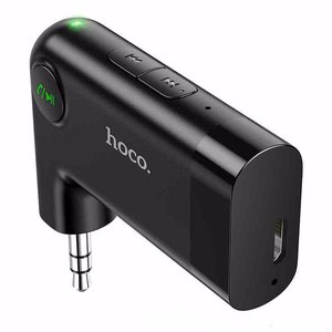 Hoco Langaton Auton AUX-vastaanotin E53 Musta