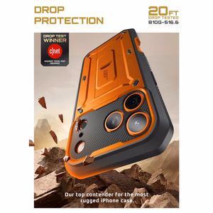 Supcase Unicorn Beetle Pro Suojakuori iPhone 17 Pro Max:lle - Oranssi