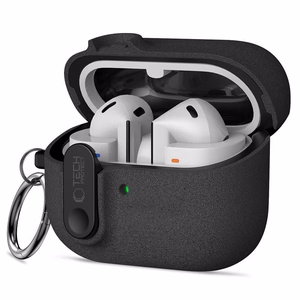 Tech-Protect Slim Hook Suojakuori Samsung Galaxy Buds 3 / 3 FE / 3 Pro:lle - Musta
