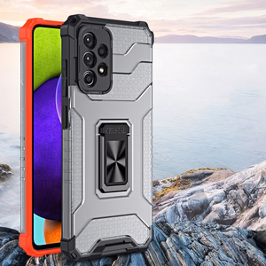 Crystal Ring Case Kickstand Kova Rugged Cover Samsung Galaxy A72 4G vihreä