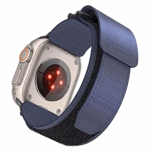 Hihna Apple Watch:lle Forcell F-Design FA05 nylon tarra 42 / 44 / 45 / 49 mm sininen