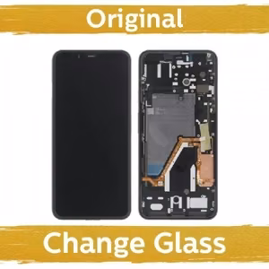 LCD-näyttö Google Pixel 4 XL Musta kehyksellä (Kunnostettu: Kiina)