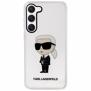 Karl Lagerfeld KLHCS23MHNIKTCT S23+ S916 läpinäkyvä kovakuori Ikonik Karl Lagerfeld