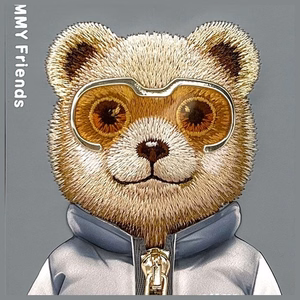 NIMMY Suojakuori COOL&CUTE 2.0 Karhu iPhone 16 Pro Max:lle harmaa