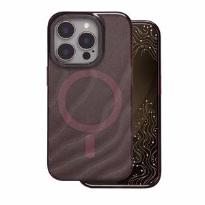 Tecto Shield Desert Mag -suojakuori mallille iPhone 15 Pro Max 6,7", mahonginvärinen