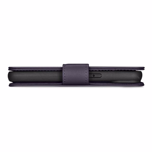 iCarer Lompakko Kotelo 2in1 Cover iPhone 14 Plus Anti-RFID Nahka Flip Case Tumman violetti (WMI14220727-DP)