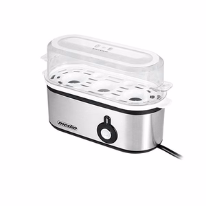Mesko MS 4485 – munankeitin, 3 munaa, 210 W, musta/hopea
