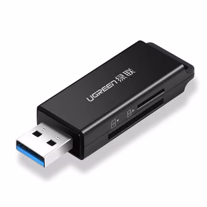 Ugreen CM104 USB-A 3.0 to TF/SD memory card reader (40752) black