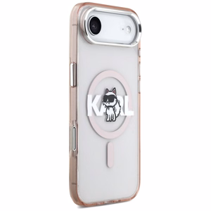 Karl Lagerfeld IML Choupette Sketch Logo MagSafe Case for iPhone 17 Air - Pink
