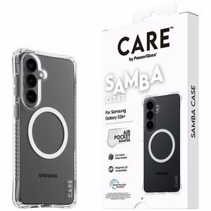 CARE by PanzerGlass Samba Transparent Qi suojakuori Samsung Galaxy S26+ läpinäkyvä