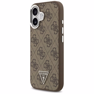 GUESS suojakuori iPhone 17 MagSafe-yhteensopiva PU 4G W/Triangle Logo SL - ruskea