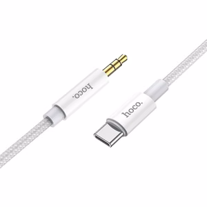 Audio adapter Hoco UPA19 USB-C to 3.5mm 1m silver