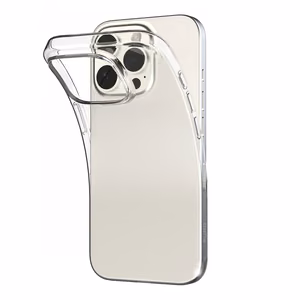 Puro 03 Nude Silikoninen Suojakuori iPhone 16 Pro Maxille - läpinäkyvä
