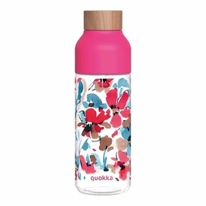 Quokka Ice Ecozen water bottle, 720 ml, Red Flowers