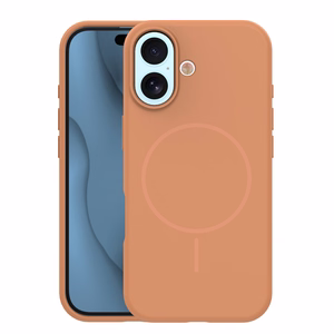 Silicone Thin Mag kotelo iPhone 17 6,3" karamelli