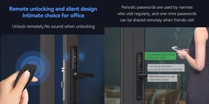 Smart Door Lock, Tuya, Wi-Fi, Fingerprint, RFID, Right/Left-Hand, Reverse
