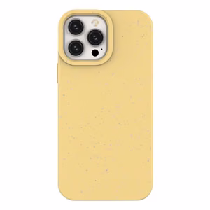Eco Case kotelo iPhone 14 Plus silikoni hajoava suojus keltainen