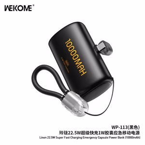 Varavirtalähde WK Design „WP-113“ musta 10000mAh (22.5W)