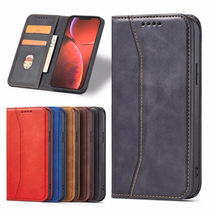 Magneetti Fancy Case tapauksessa iPhone 14 Pro Max flip kansi lompakko jalusta musta