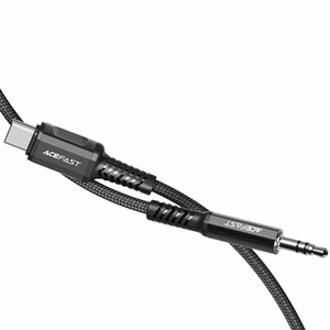 Acefast äänikaapeli USB-C 3.5mm Mini Jack (uros) 1.2m AUX musta