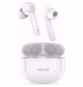 Maxell Dynamic+ langattomat Bluetooth-kuulokkeet latauskotelon kanssa, valkoinen