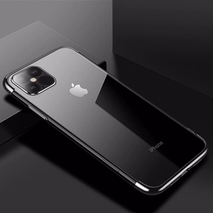 Kirkas väri Asia Gel TPU Galvanointi kehys Cover Xiaomi Mi 11 musta