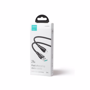 Joyroom Surpass Series A11 USB-A / Lightning 2.4A kaapeli 2m - musta
