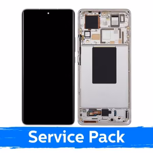 LCD Display Compatible With Xiaomi 12 Pro (12s Pro) with Frame / Gold / (Service Pack)